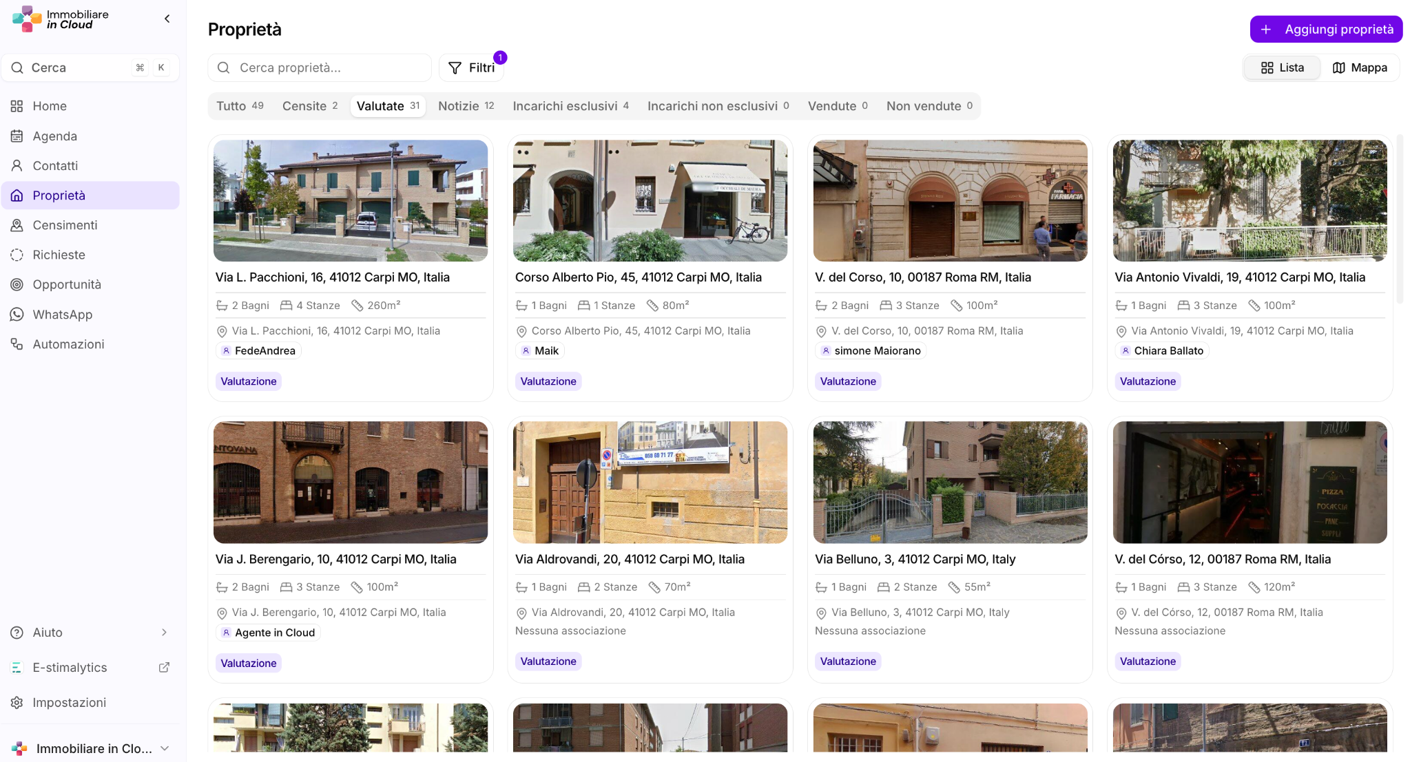 Dettaglio contatto di Immobiliare in Cloud