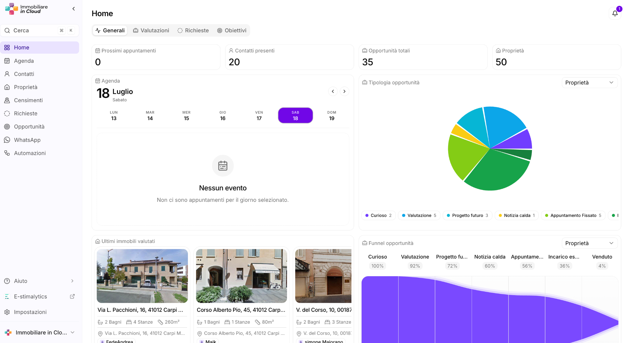 Home di Immobiliare in Cloud